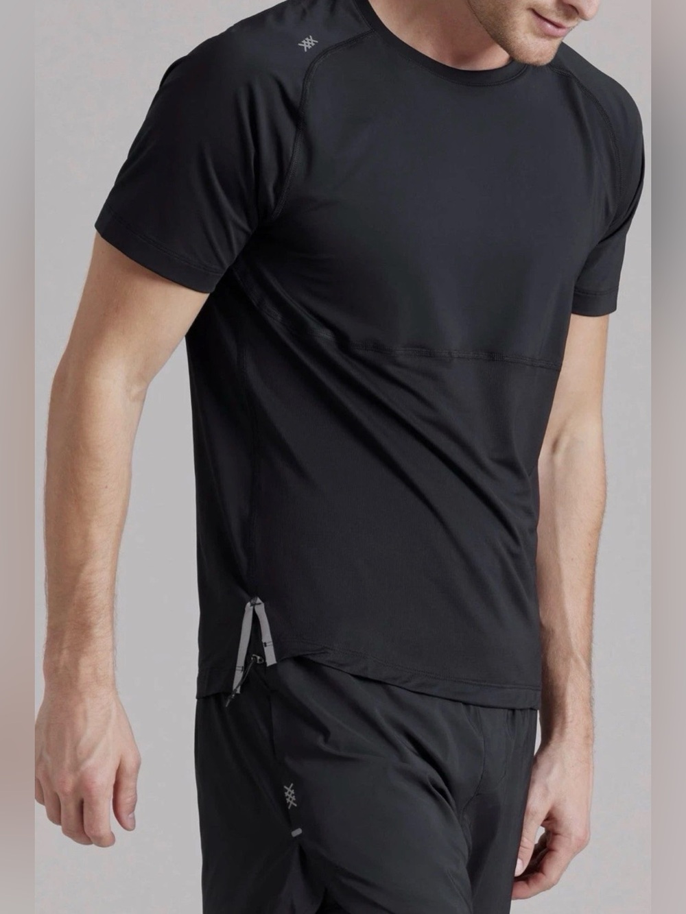 Rhone Extra Mile Performance T-Shirt Top Black Size XL Gym Training